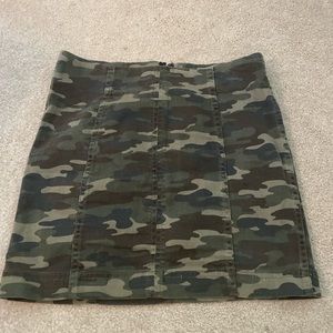 Camo free people skirt